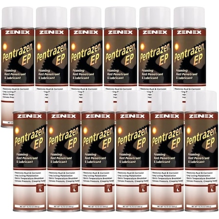 Zenex Pentrazen EP Foaming Rust Penetrant net 15.75 oz., 12PK 492885